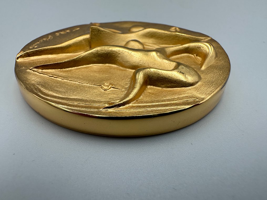 Japão. 1972 Sapporo Winter Olympic Games commemorative medal designed by Taro Okamoto SAPPORO Olympic JOC (Sem preço de reserva) #2.1