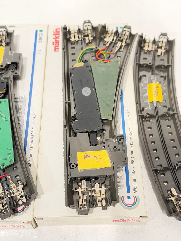 Märklin H0 - 24611,24612, 24224, 74490, 74460 - Machetă tren cu șine (4) - Schimbare la stânga și la dreapta și curbă de schimbare, drive-uri și decodoare. #2.1