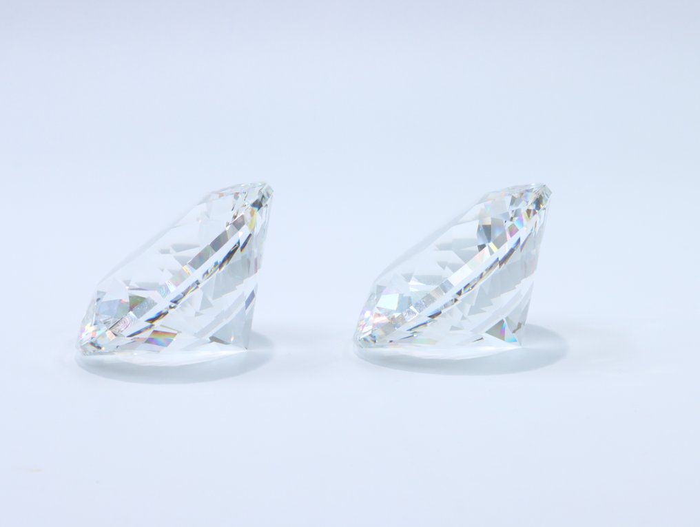 Statuetta - Swarovski - Set diamanten (Unboxed)  (2) - Cristallo #1.0