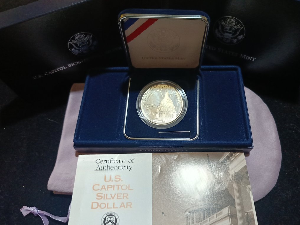 Verenigde Staten. 1 Dollar 1994 " US Capitol Bicentennial" 1 Coin Silver Proof  (Zonder minimumprijs) #1.0