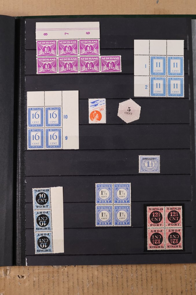 Holland 1864/1990 - Lot i 4 lagerbøger #1.0