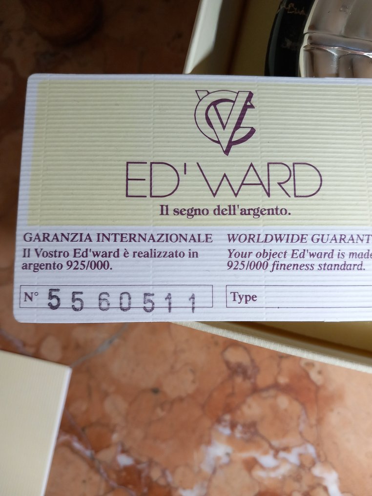 Table clock - Edward - - .925 silver - 2000-2010 - table clock #3.2