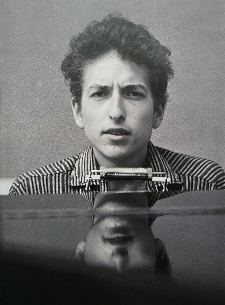 Don Hunstein - Bob Dylan at the piano for ‘The Freewheelin’ Bob Dylan’, 1963 #1.0