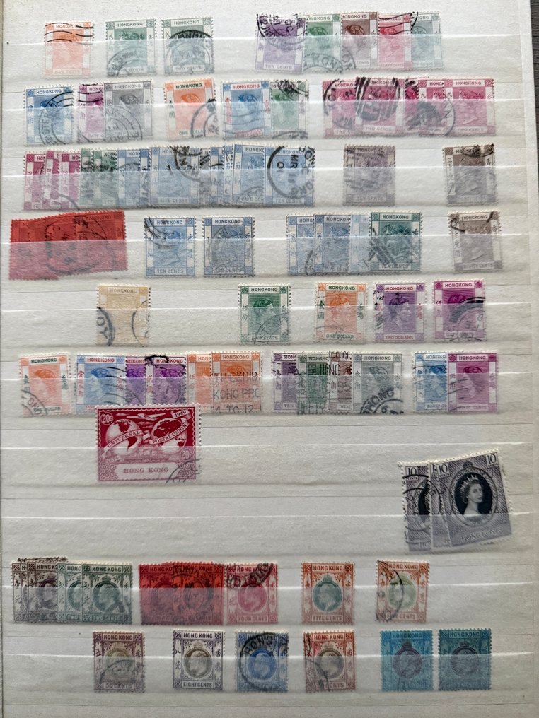 Hong Kong, Jamaica, Indien og flere lande 1862/1996 - Samling i en lagerbog #1.0