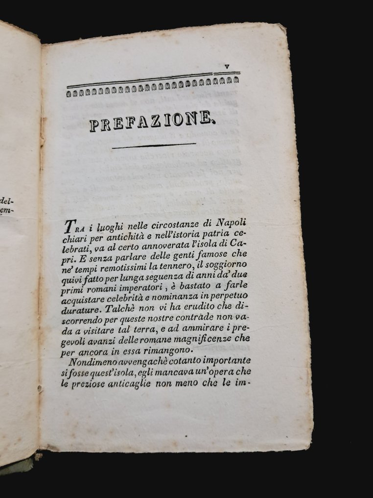Rosario Mangoni - Ricerche storiche sull'isola di Capri - 1834 #1.0