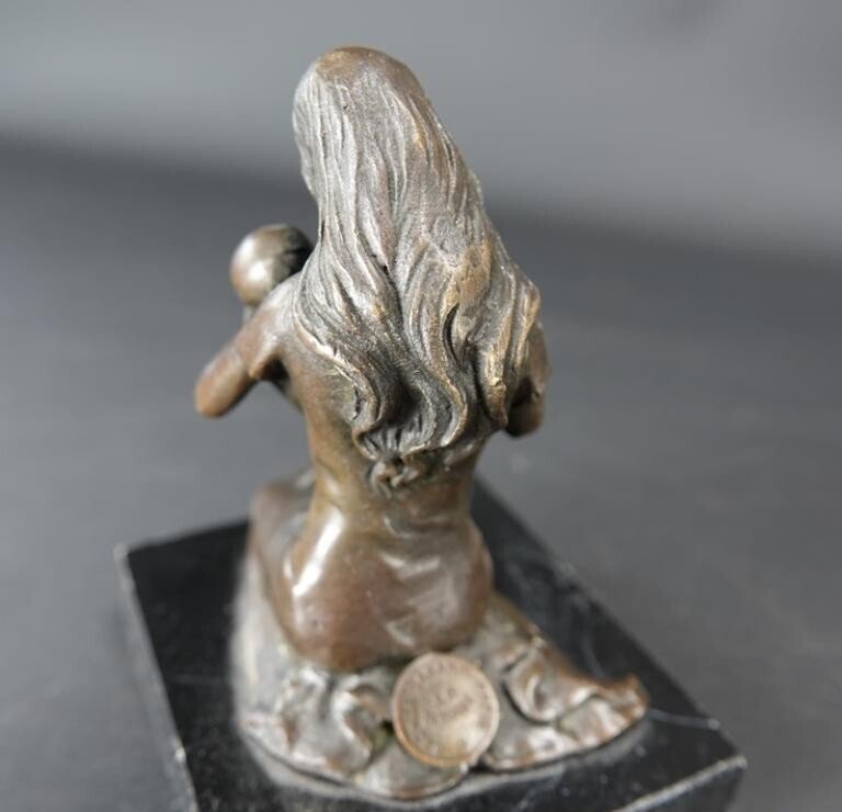 Figurka - Moeder met Kind - Brązowy, Marmur #2.1