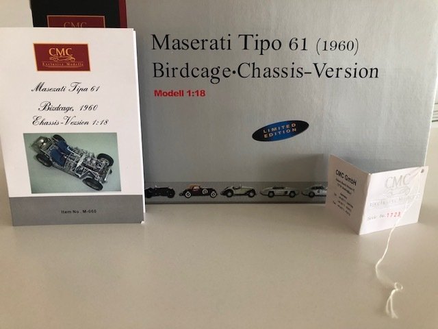 CMC 1:18 - Model car - Maserati Tipo 61 Birdcage (1960) chassis-version #2.1