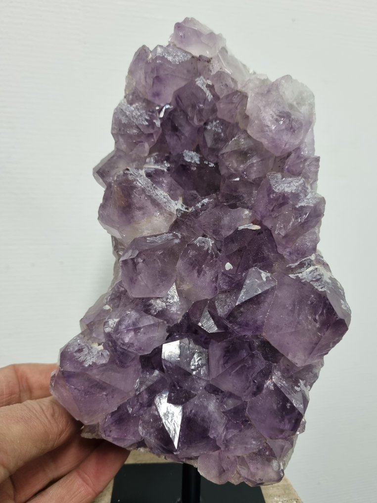 NO RP - ametista viola HQ su supporto in acciaio di lusso. - Altezza: 235 mm - Larghezza: 120 mm- 2334 g #2.1