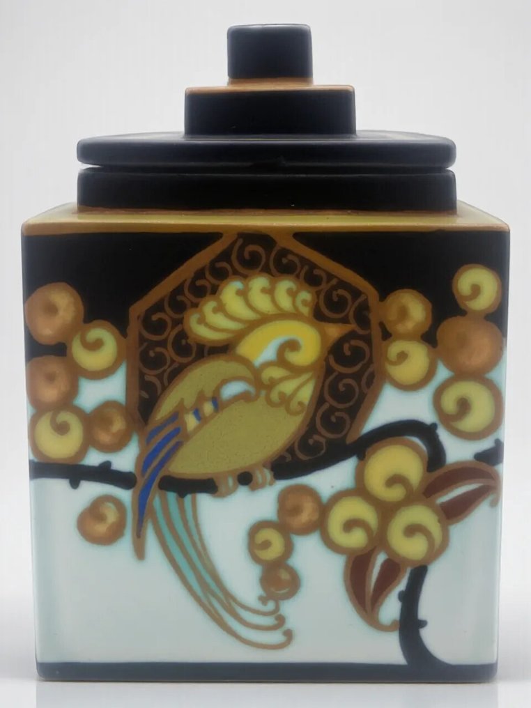 Boch Frères - Charles Catteau - Vase -  D.1130  - Faïence - Boîte carrée couverte #2.1