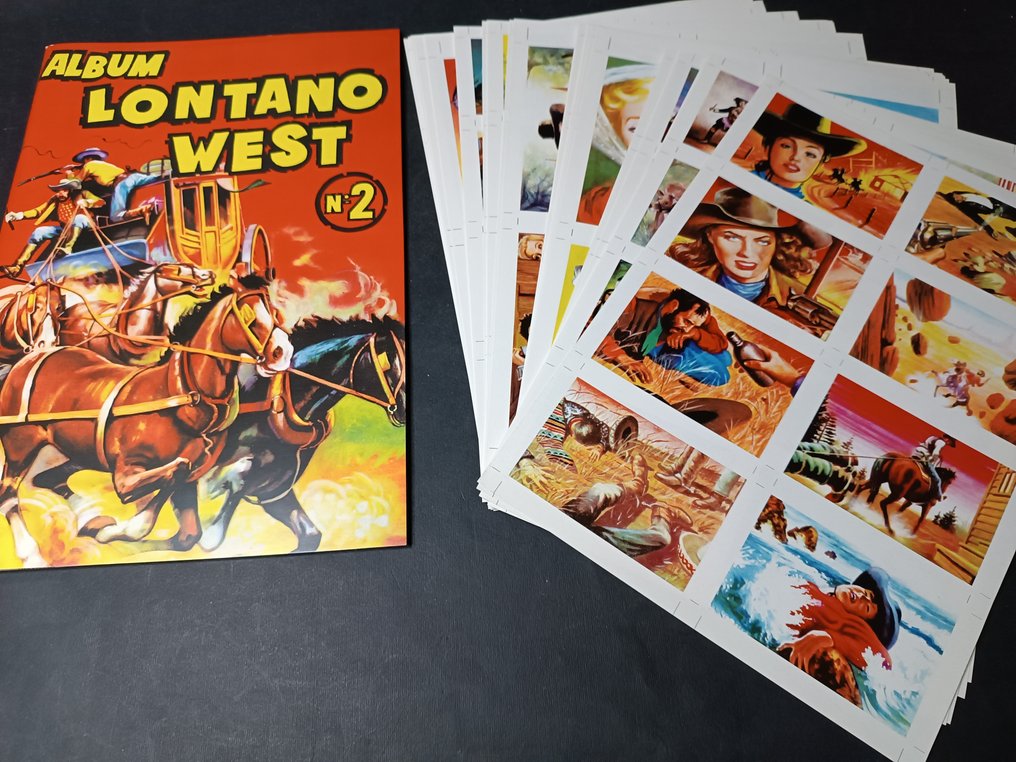 mercury Lontano West album 2 edizione Dardo (riedizione mercury) - 1 Empty album + complete loose sticker set - Mint (M) #1.0