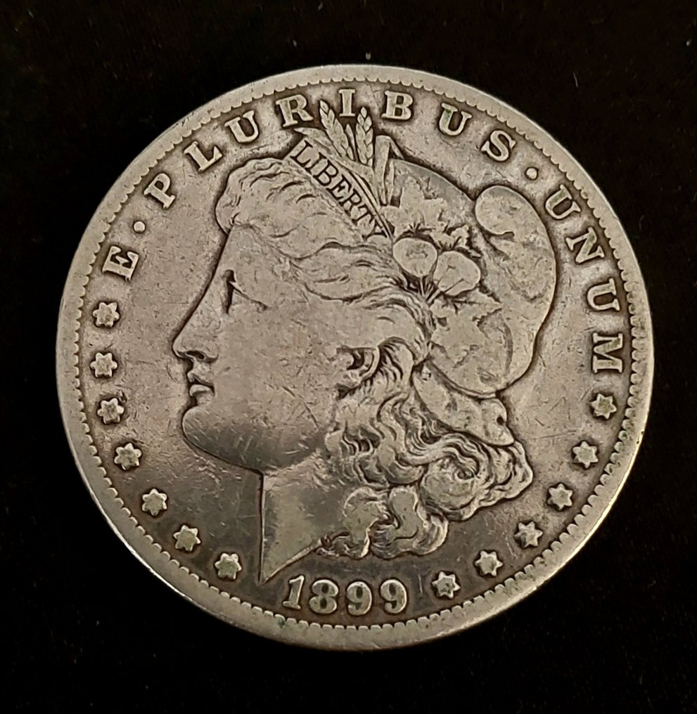 美国. Morgan Dollar 1899-O, New Orleans - Variante Micro "o" (没有保留价) #1.0
