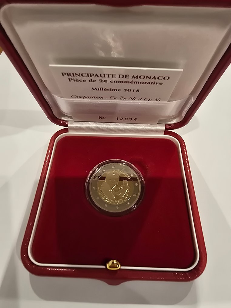 Monaco. 2 Euro 2018 "François-Joseph Bosio" Proof #1.0