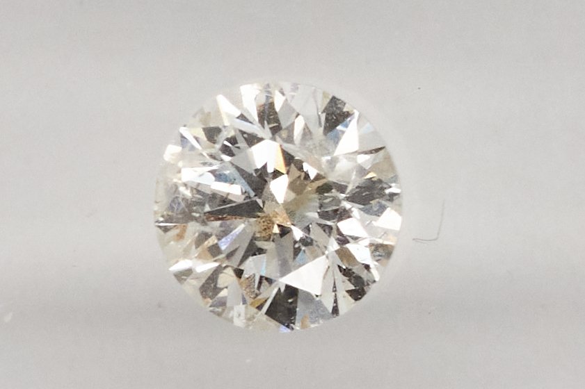 χωρίς τιμή ασφαλείας - 1 pcs Διαμάντι  (Φυσικό)  - 0.56 ct - Στρογγυλό - I2 - Gem Report Antwerp (GRA) #1.0