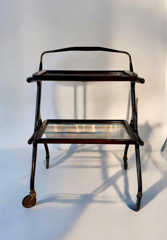 Chariot de service - Bois, Verre, Laiton #2.1