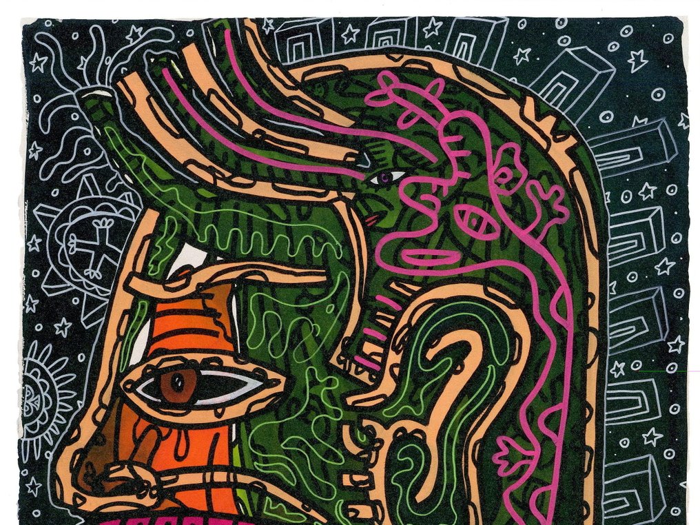 Robert Combas (1957) - Portrait #1.0