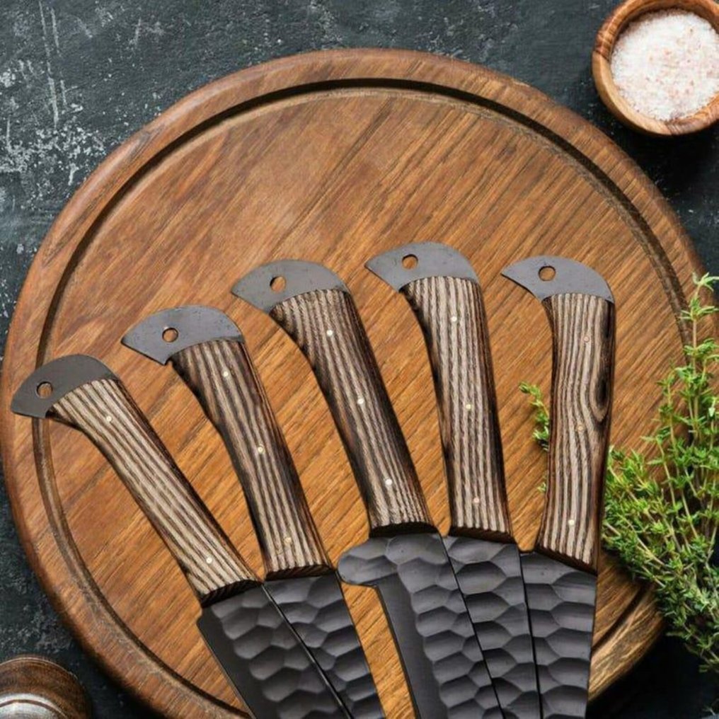 Coltello da cucina - Kitchen knife set -  Coltelli da chef - Palissandro, sudore - Nord America - Set da chef per barbecue, coltelli da chef #2.1