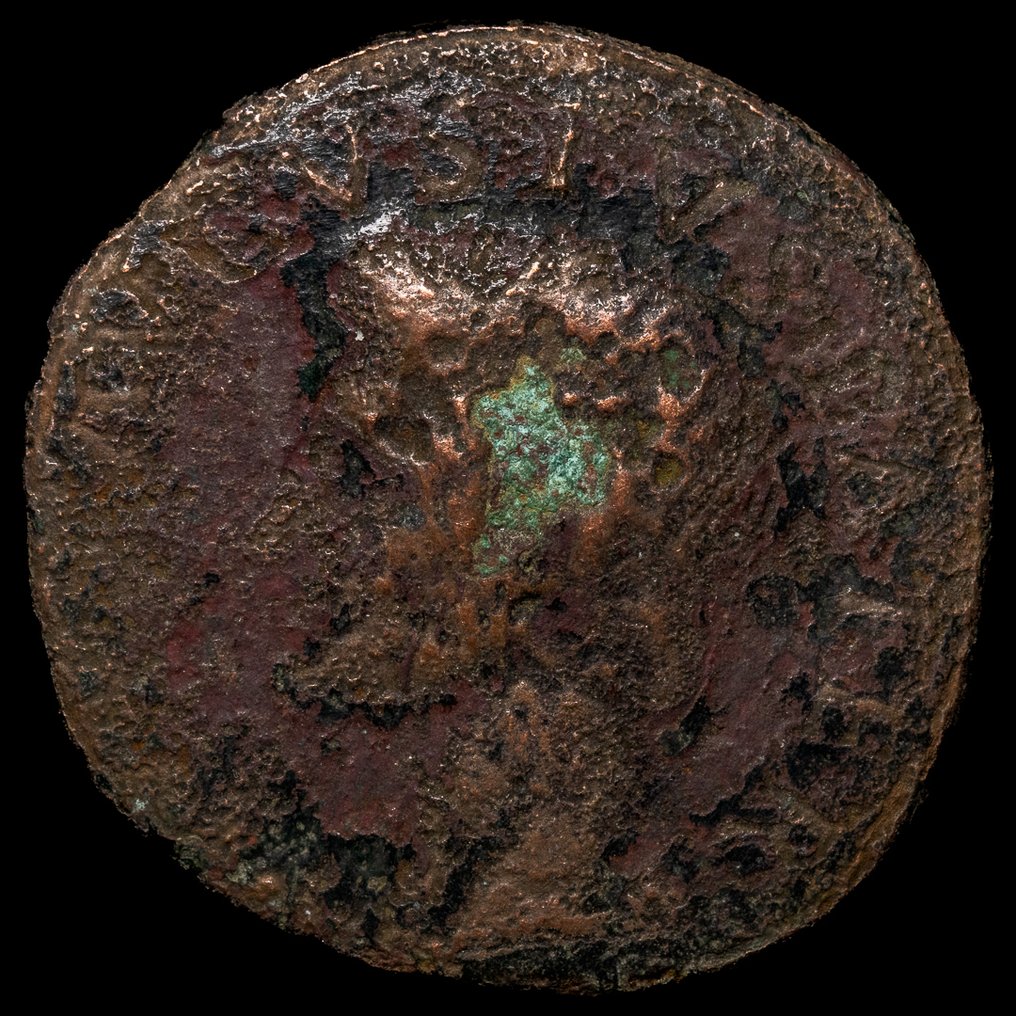 Império Romano Lote de 4 monedas Sestercios y Ases Tiberio, Caracalla, Marco Aurelio y Antonino Pio  (Sem preço de reserva) #4.3