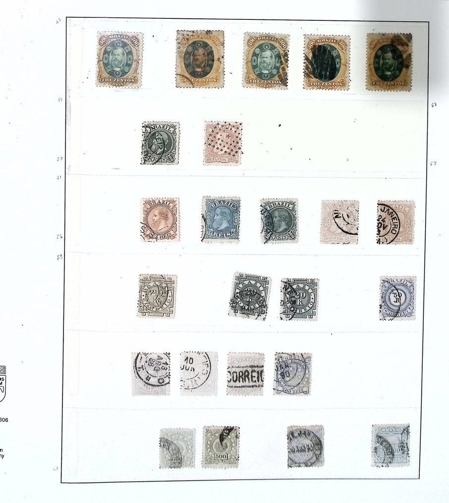 Brasilien 1878/1965 - Ziemlich vollständige Sammlung mit Lindner-Blöcken in Blättern. #1.0