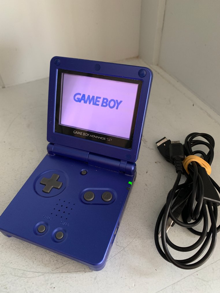 Nintendo - Gameboy Advance SP - (Midnight Blue) With charging cable - Console per videogiochi portatile #1.0