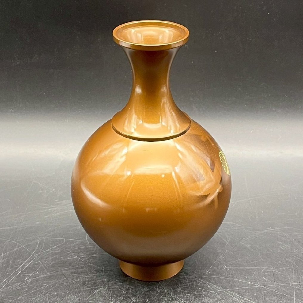 花瓶 - 黄铜色 - 日本 - H18.5厘米 Houn 花瓶 (没有保留价) #2.1