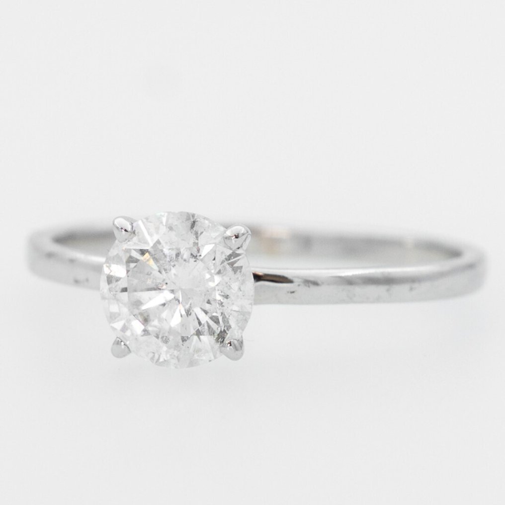 χωρίς τιμή ασφαλείας - Δαχτυλίδι - 18 καράτια Λευκός χρυσός - 1.00ct. tw. Διαμάντι (Φυσικό) - GWLab #3.2