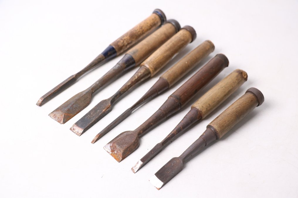 Japanese vintage chisel "鑿 Nomi" - Working tool  #1.0