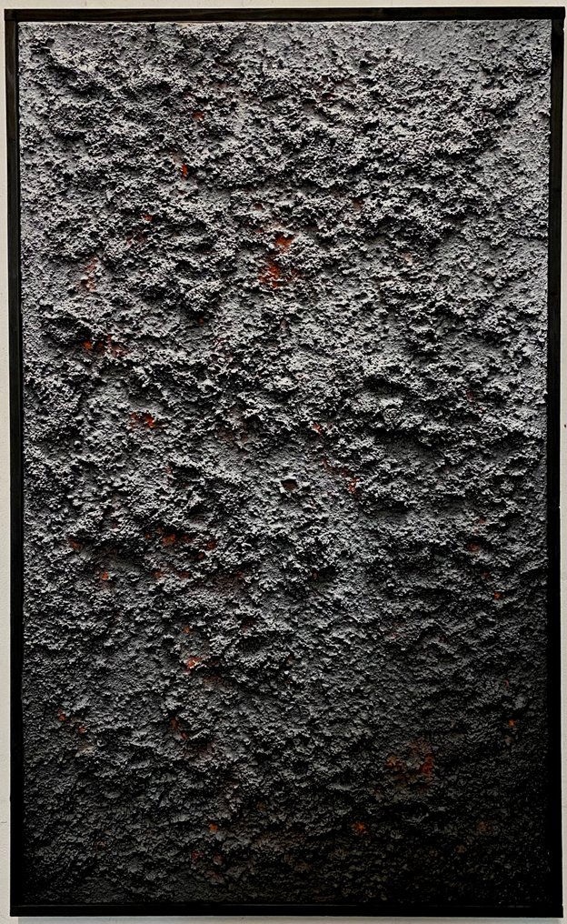 Jacopo Mattia Alegiani - Walls Seires - 1997 - Work already strached and frame - ready to hang ! #1.0