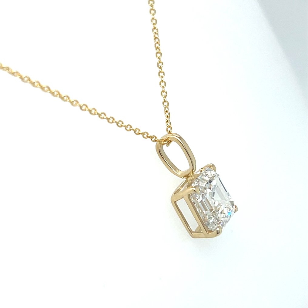 Nyaklánc - 14 kt. Sárga arany - 5.01ct. tw. Gyémánt (Laboratóriumban előállított) #2.1