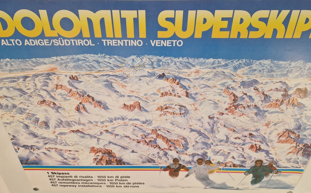 Berann Heinrich Caesar - Dolomiti Superskipass - Anni ‘70 #2.1