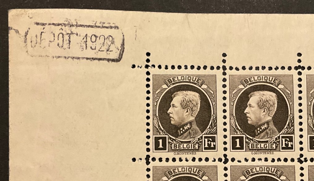 België 1922 - Koning Albert I - Type "Kleine Montenez" -  Bijkomende tanding 11 x 11 1/2 - IN VELLETJE - OBP F214B #2.1