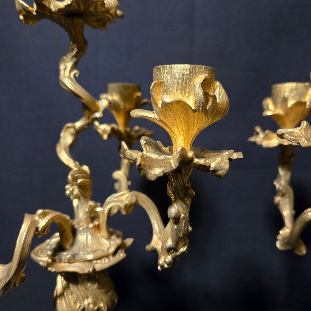 Sfeșnic (2) - Bronz aurit - Candelabre de bronz #4.3