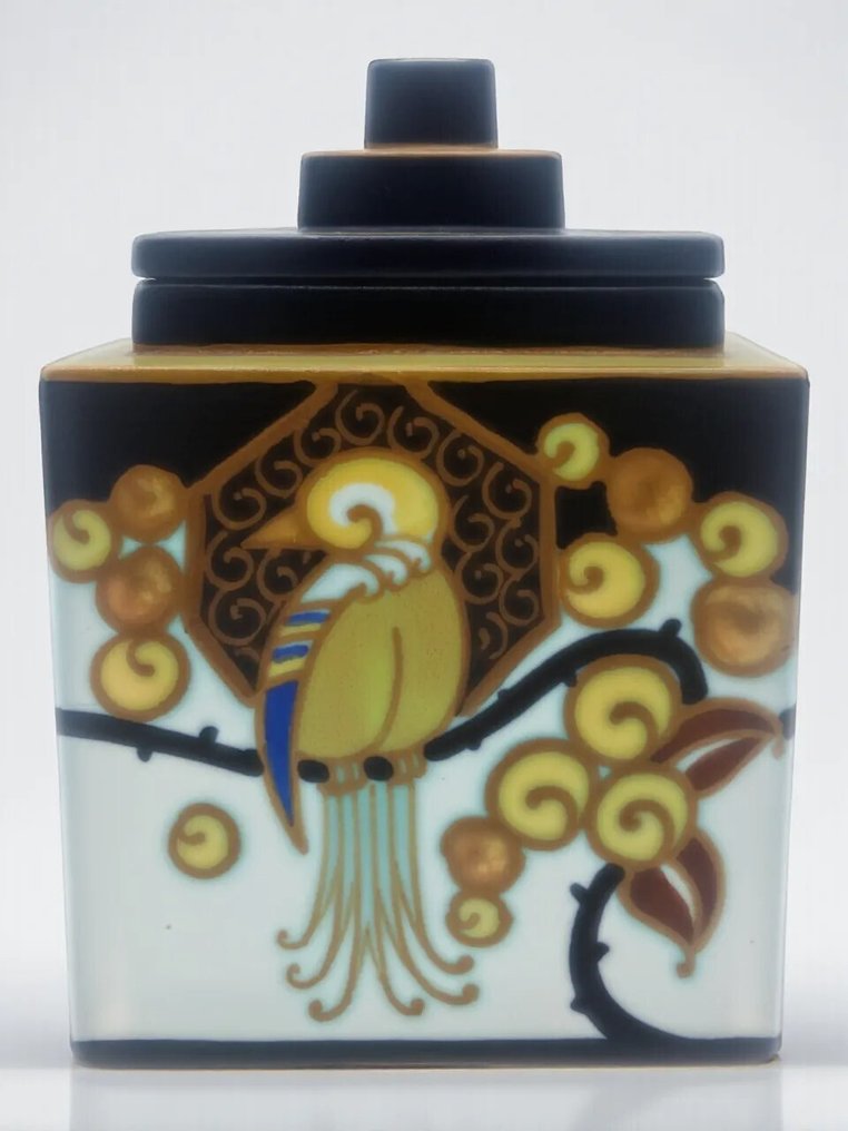 Boch Frères - Charles Catteau - Vase -  D.1130  - Faïence - Boîte carrée couverte #1.0