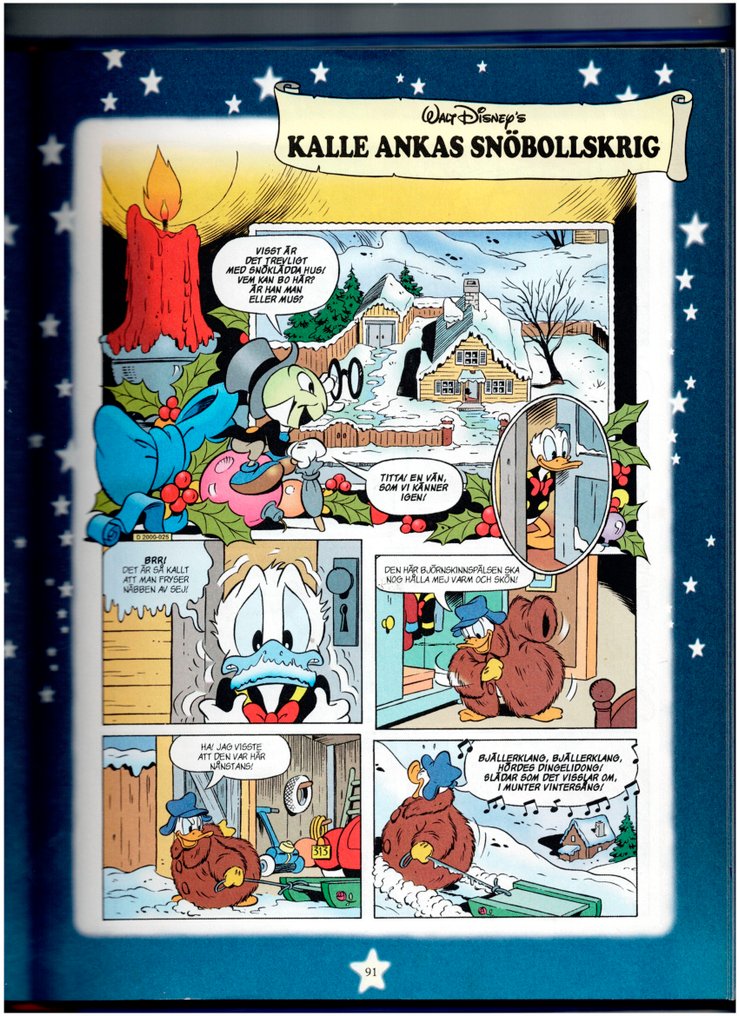 Esteban, Ignasi Calvet - 1 Original page - Donald Duck - Kalle ankas snöbollskrig D2000-025 #1.0