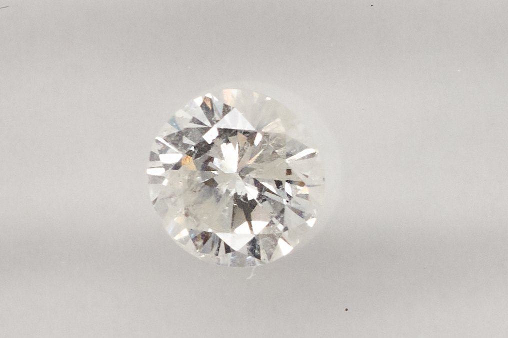 Senza prezzo di riserva - 1 pcs Diamante (Naturale) - 0.56 ct - Rotondo - I2 - Gem Report Antwerp (GRA) #1.0