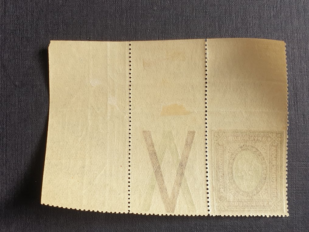 Ryska federationen - 1917 - Mi. 78 Ax U o, Mint MNH - Error: The top imperforate stamps - RARE #3.2