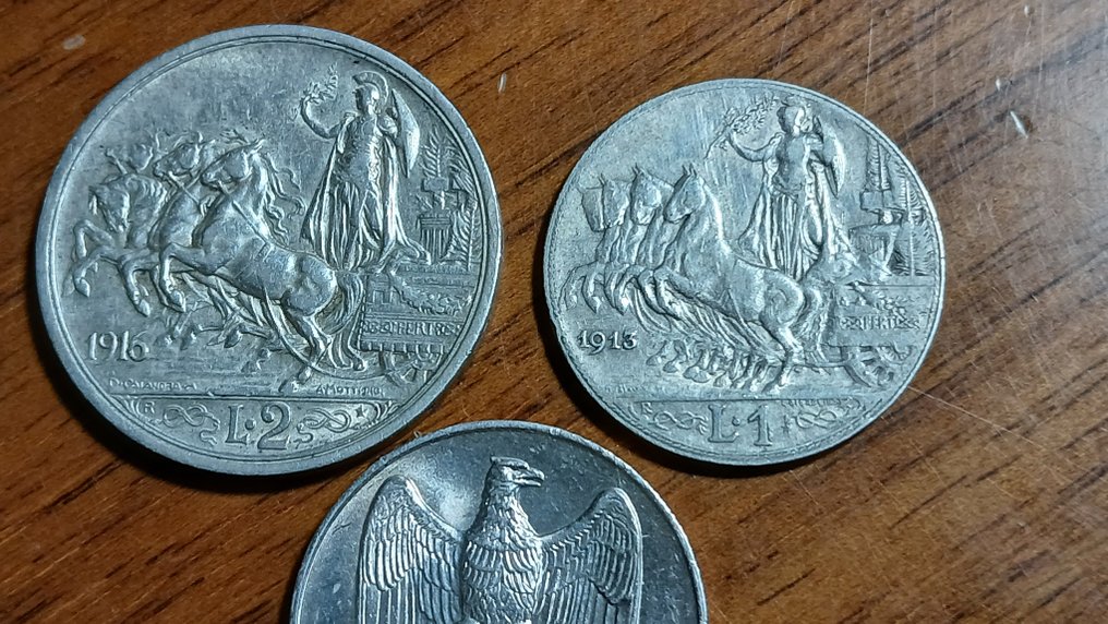 Italy. Lotto 3 argenti (Aquilotto, Quadriga Briosa, Caravelle)  (No reserve price) #4.3