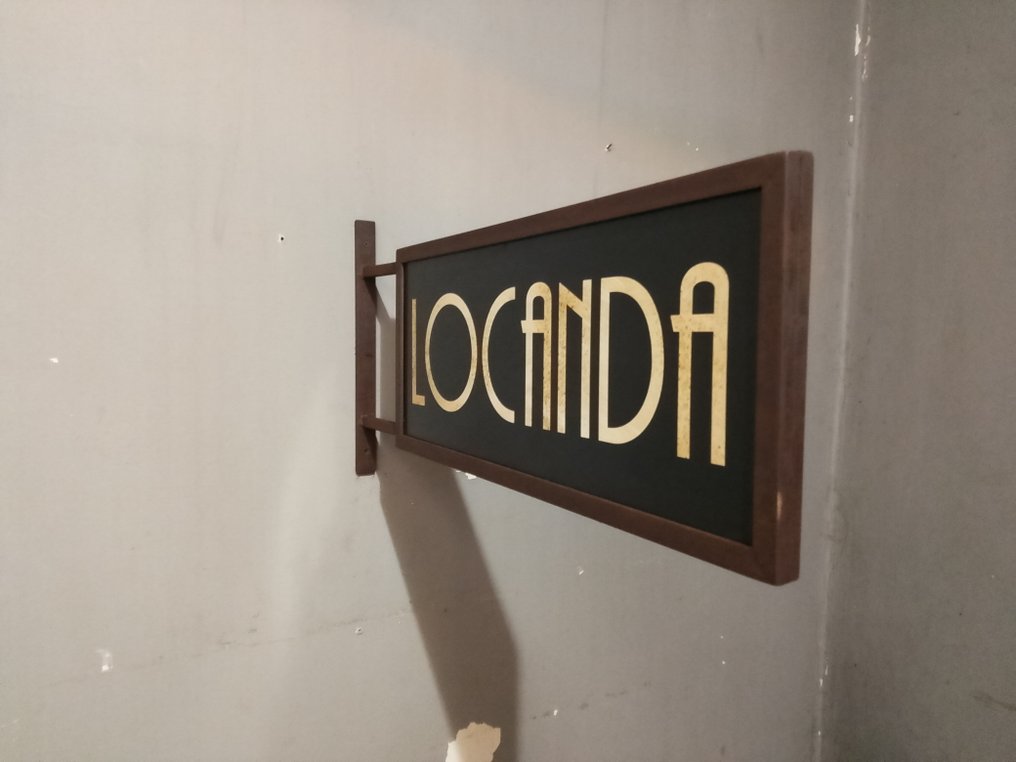 marchesini Rovigo - Σιδερένια επιγραφή Locanda. - marchesini - Διαφημιστική πινακίδα - 1975 - Σίδερο #2.1