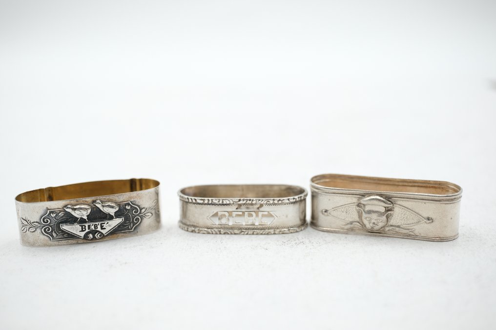 Rond de serviette (3)  - Argent #1.0