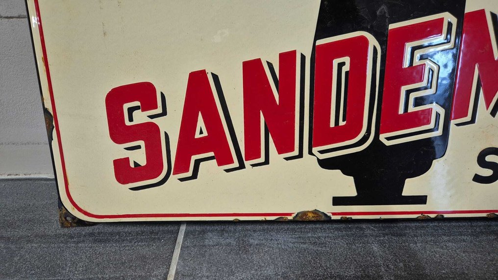 搪瓷广告牌，沙滩门口 - 珐琅标志 - 搪瓷 #3.2