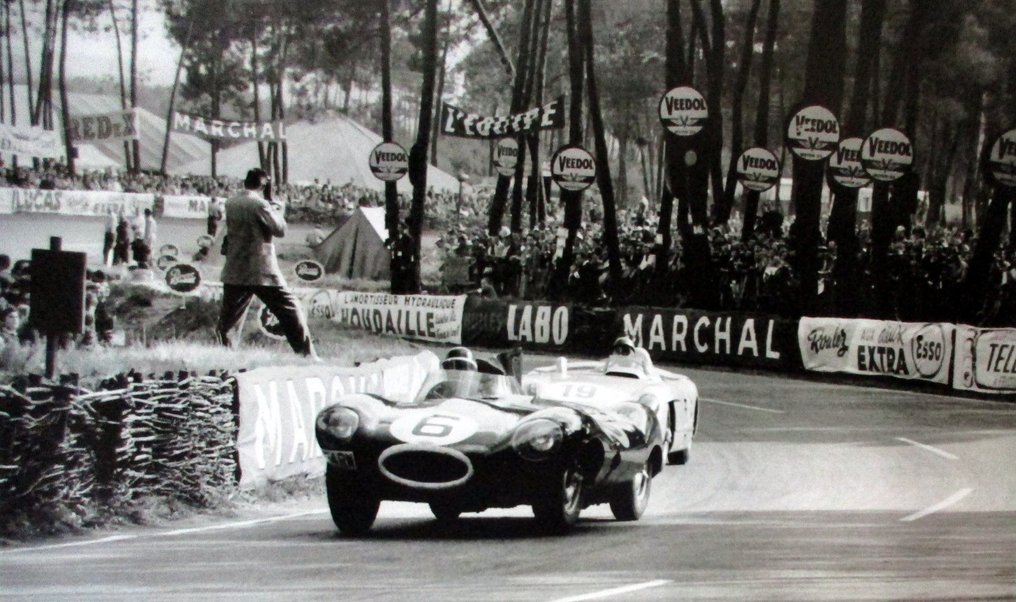 捷豹 D Type #6 Mike Hawthorn 1955 年勒芒赛冠军 - Limited 10/50 Pcs #1.0