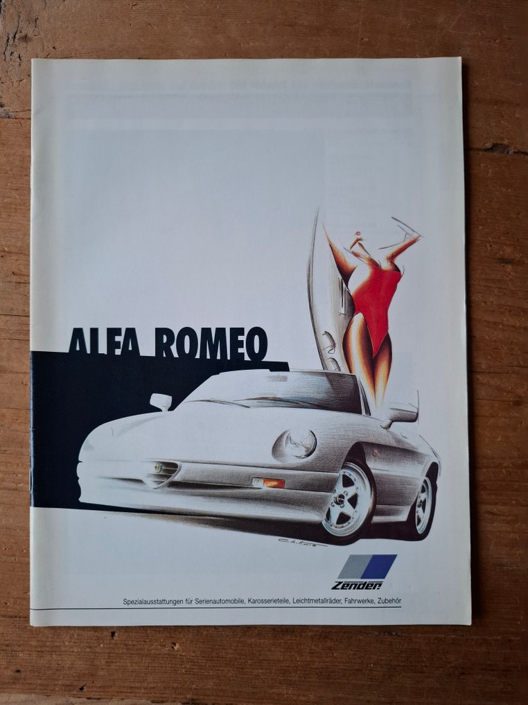 Brochure - Alfa Romeo - by Zender - 75 / 33 & Giardinetta / GTV6 / Sprint / Spider / 164 - 1990 #1.0