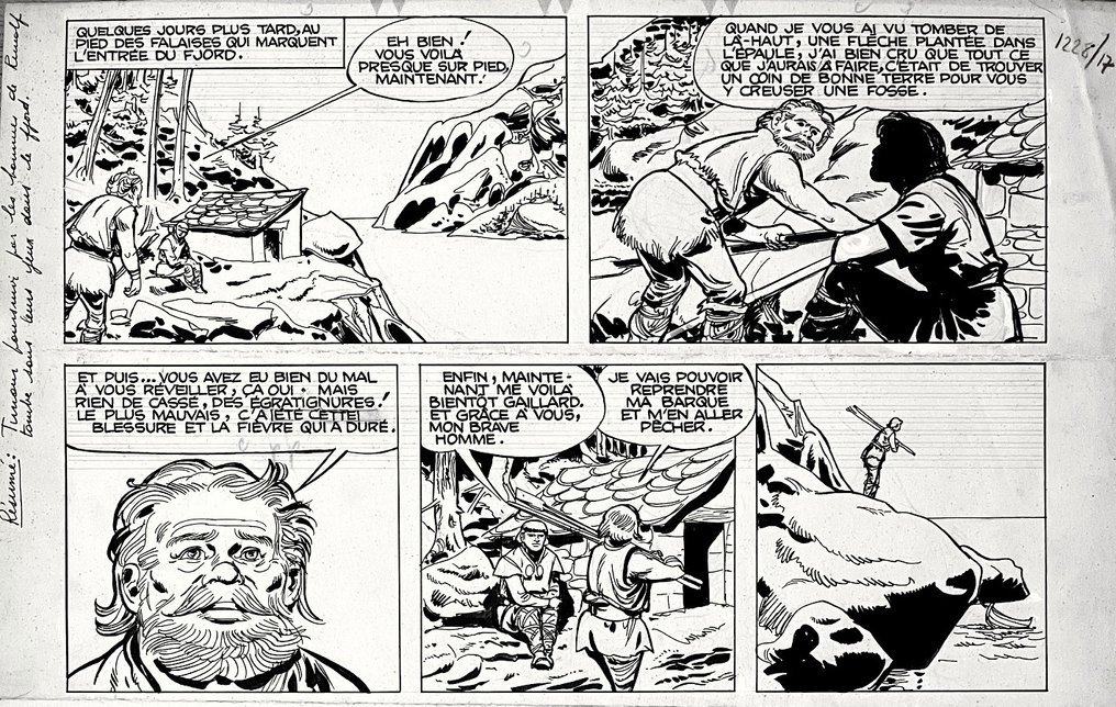 Sirius - 1 Original page - Les Timour T14 - Le Drakkar rouge - 1961 #2.1