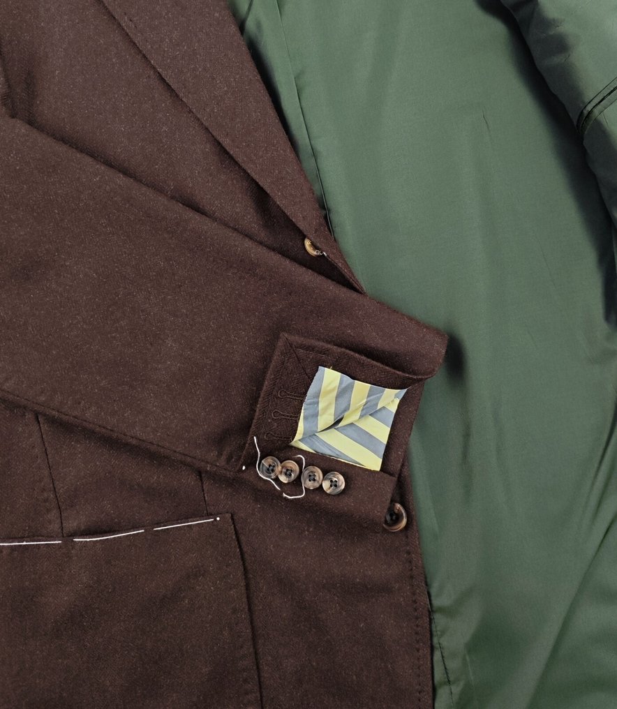 RUBINACCI NAPOLI RRP 2200€ Dark Brown Jacket Sport Coat 100% Cashmere - 56 IT - 彩色運動上衣 - New with tags #4.3