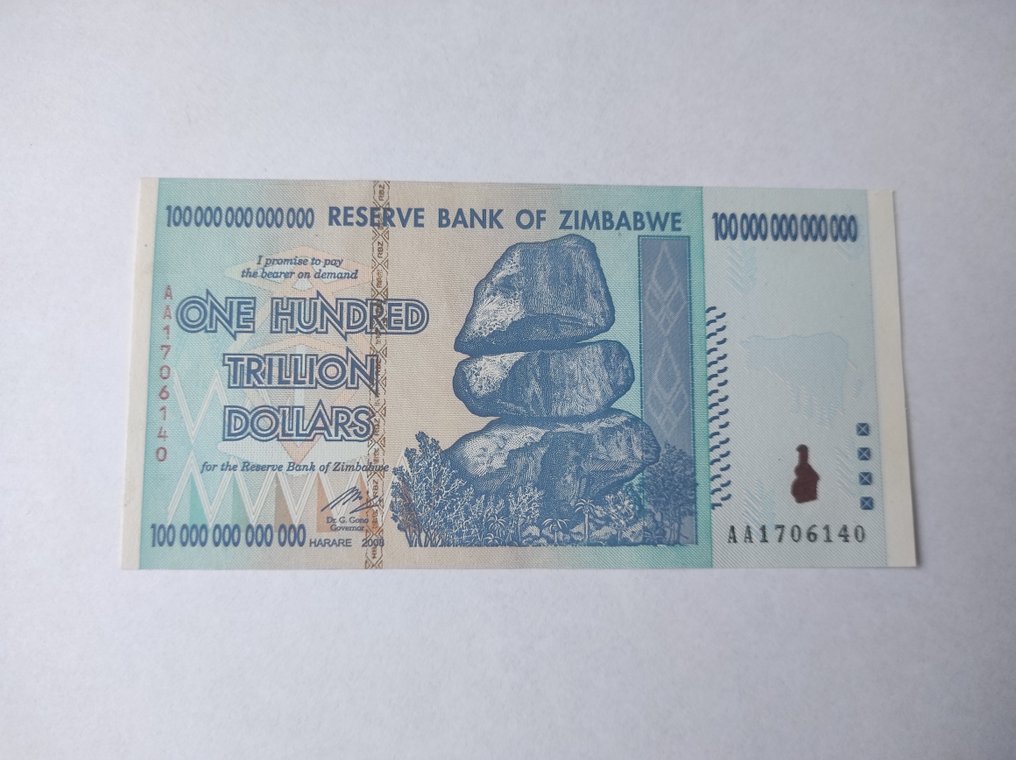 Zimbábue. - 100 Trillion Dollars 2008 - Pick 91  (Sem preço de reserva) #1.0