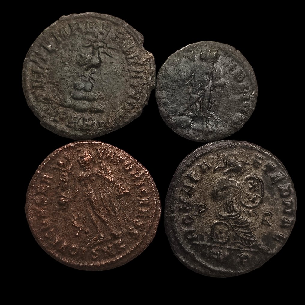 Ρωμαϊκή Αυτοκρατορία Lot with 4 Roman Bronze Coins (Helena, Crispus, Constantius, Licinius)  (χωρίς τιμή ασφαλείας) #1.0