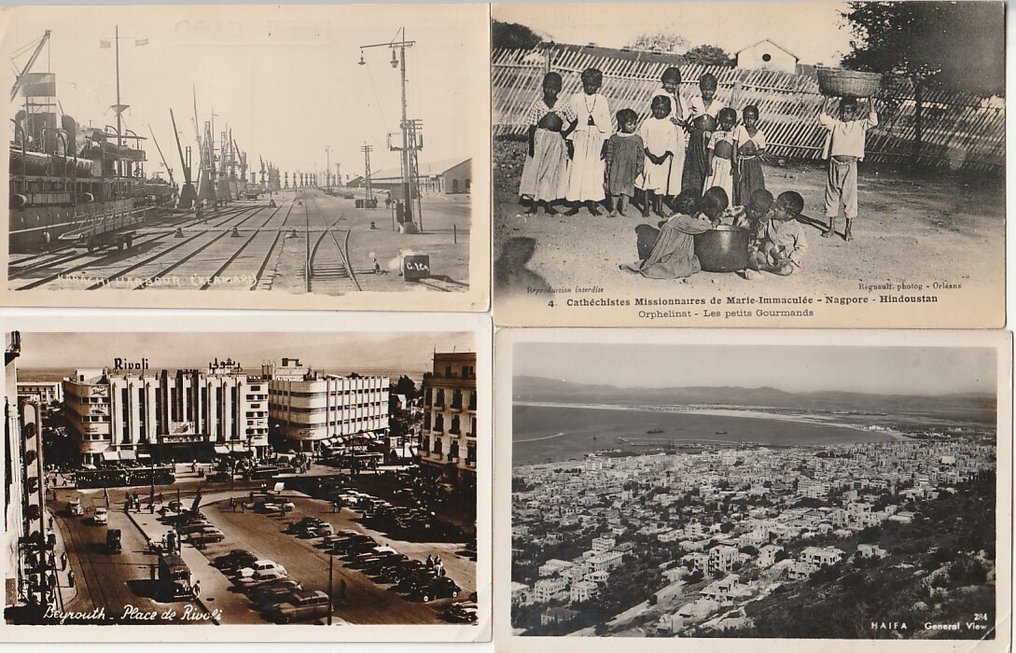 Κίνα, Ταϊλάνδη, Ιαπωνία, Ισραήλ, Πακιστάν, Λίβανος, Ινδία, Βιετνάμ, Ουγκάντα, Ινδονησία, Νέα Ζηλανδία, Αυστραλία, Σιγκαπούρη, Ιορδανία, Φιλιππίνες, Μιανμάρ, Μπενίν, Λάος, Μαρόκο, Μοζαμβίκη, Cameroon, Τυνησία, Κένυα, Λιβύη, Ανγκόλα, Σουδάν, Γκαμπόν, Σενεγάλη, Αλγερία, Τανζανία, Αίγυπτος, Νότια Αφρική, Κονγκό, Αιθιοπία - Ασία, Αφρική, Ωκεανία - Καρτ-ποστάλ (168) - 1910-1955 #1.0