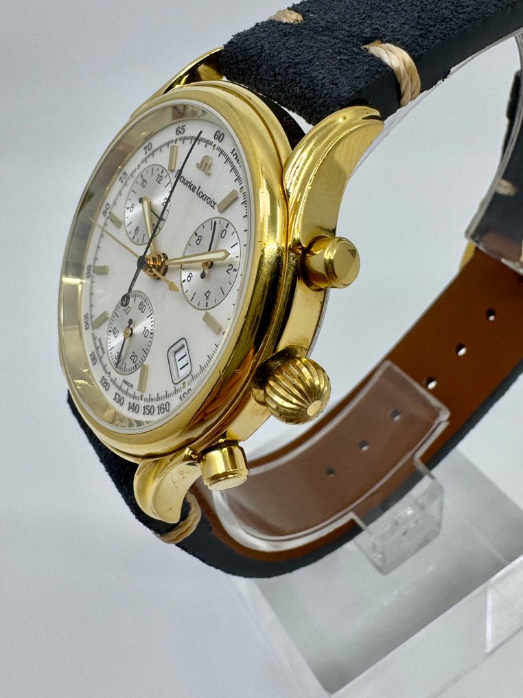 Maurice Lacroix - Les Classiques Chronograph 18k Goldplated G10 - No reserve price - 04663 - Men - 1990-1999 #3.2