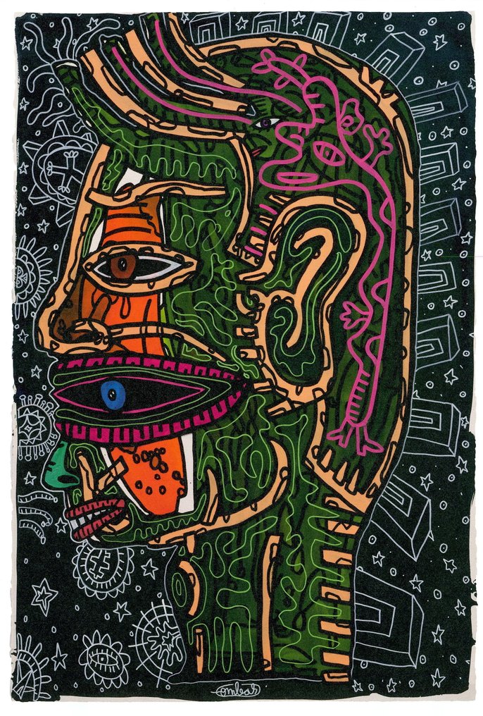 Robert Combas (1957) - Portrait #1.0