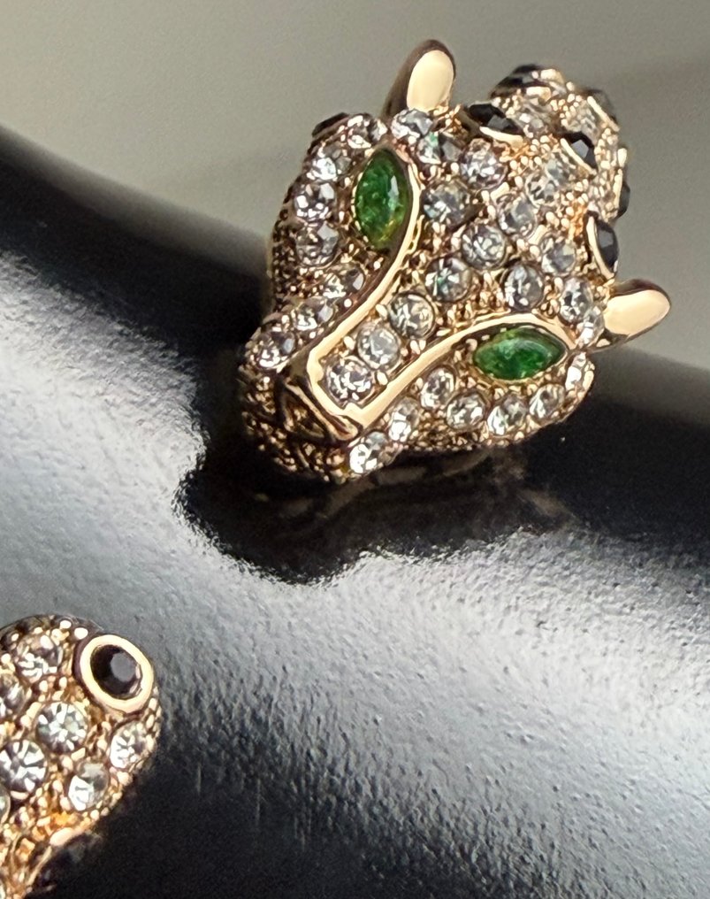 Βραχιόλι με πάνθηρα, εμπνευσμένο από Cartier, με επίστρωση χρυσού. - Βραχιόλι #4.3