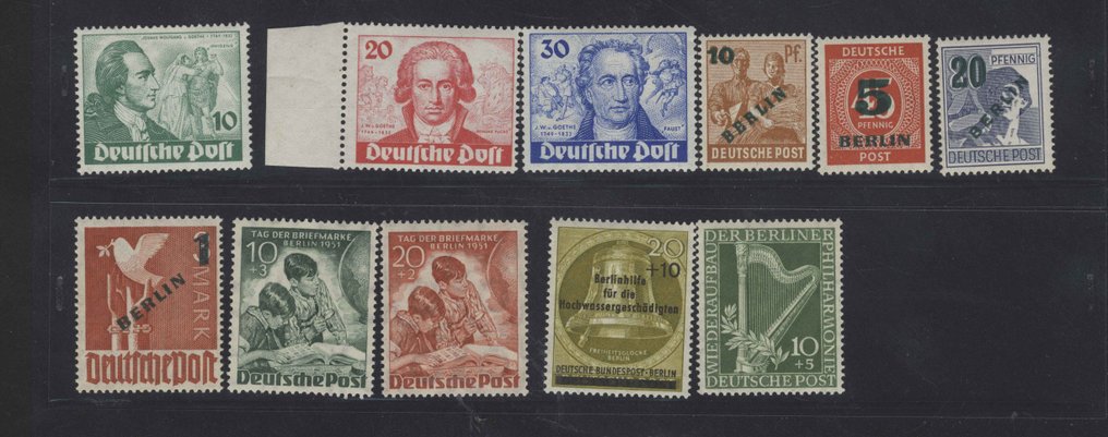 柏林  - 柏林邮票，带有经过检验的柏林印记，邮票全新未使用。 #4.3